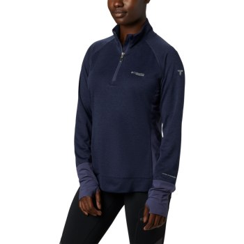 Columbia Ženske Majice S Kapuljačom - Irico Half-Zip Tamnoplave | SULP-32764